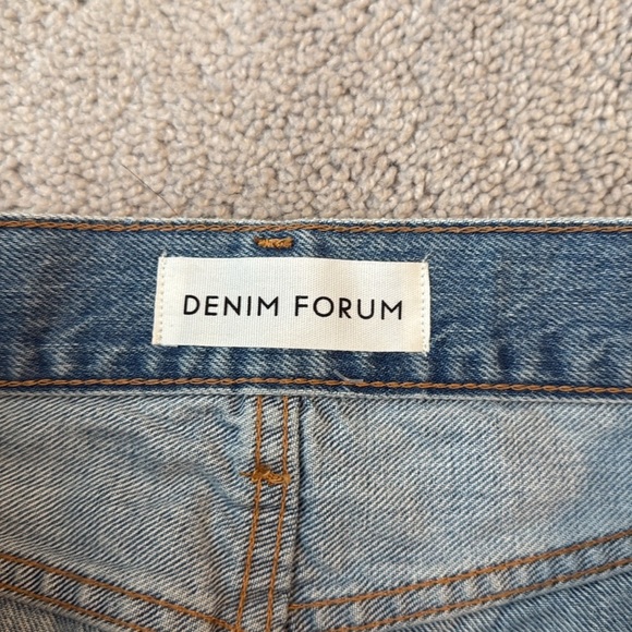 Denim Forum | The ’90s Cargo Mini Skirt | Size 26 | Light Wash - Picture 7 of 7